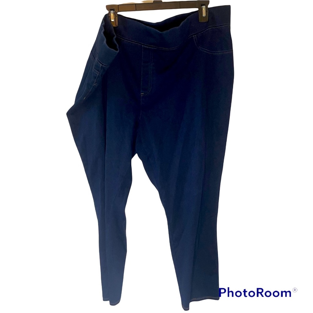 Faded Glory 4x (26w-28w) blue denim elastic waist jeggings